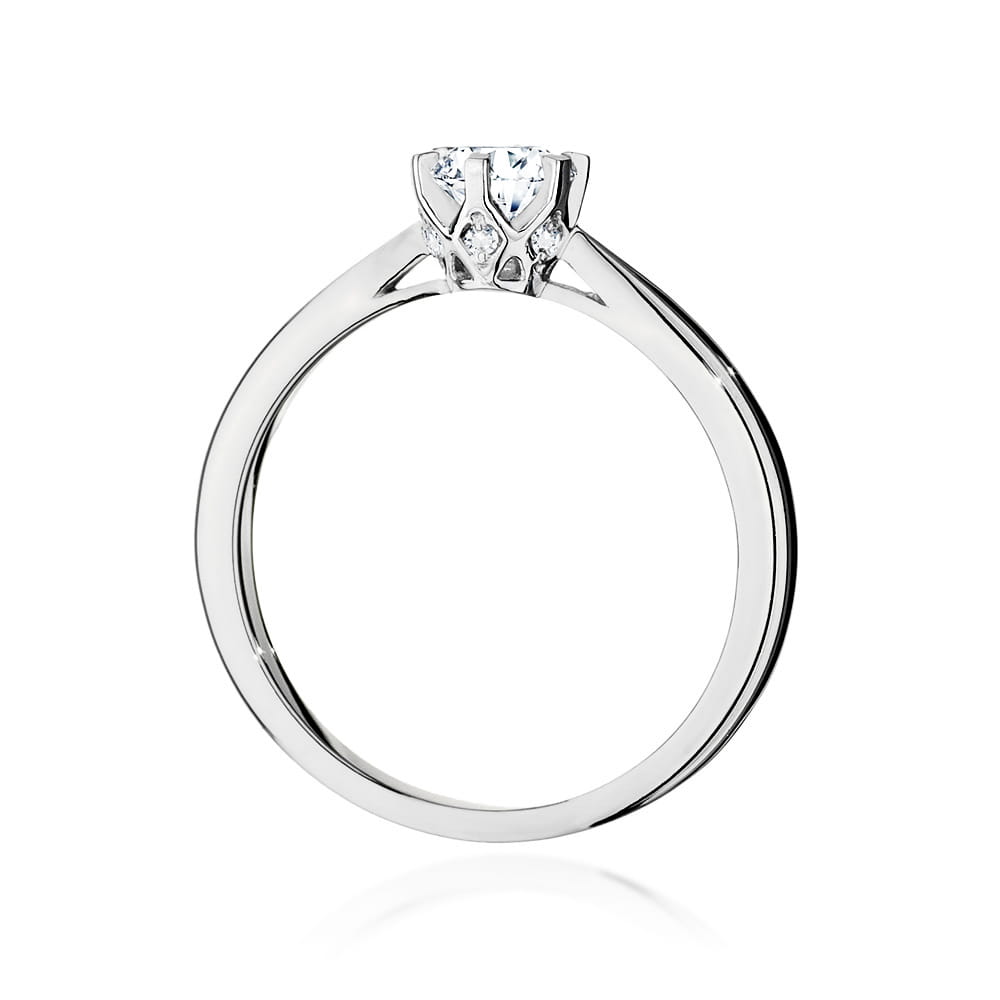Inel Aur 9K cu Diamante de Laborator 0.46 ct