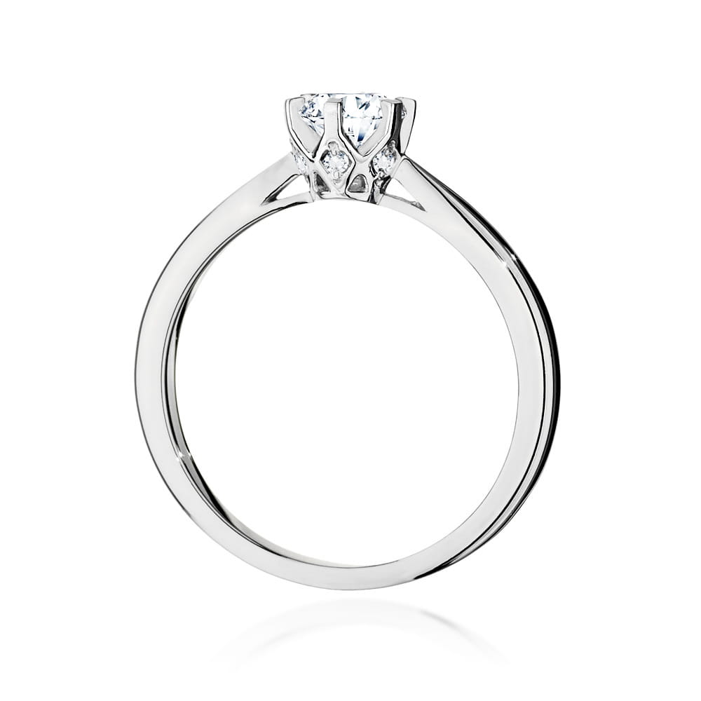 Inel Aur 9K cu Diamante de Laborator 0.56 ct
