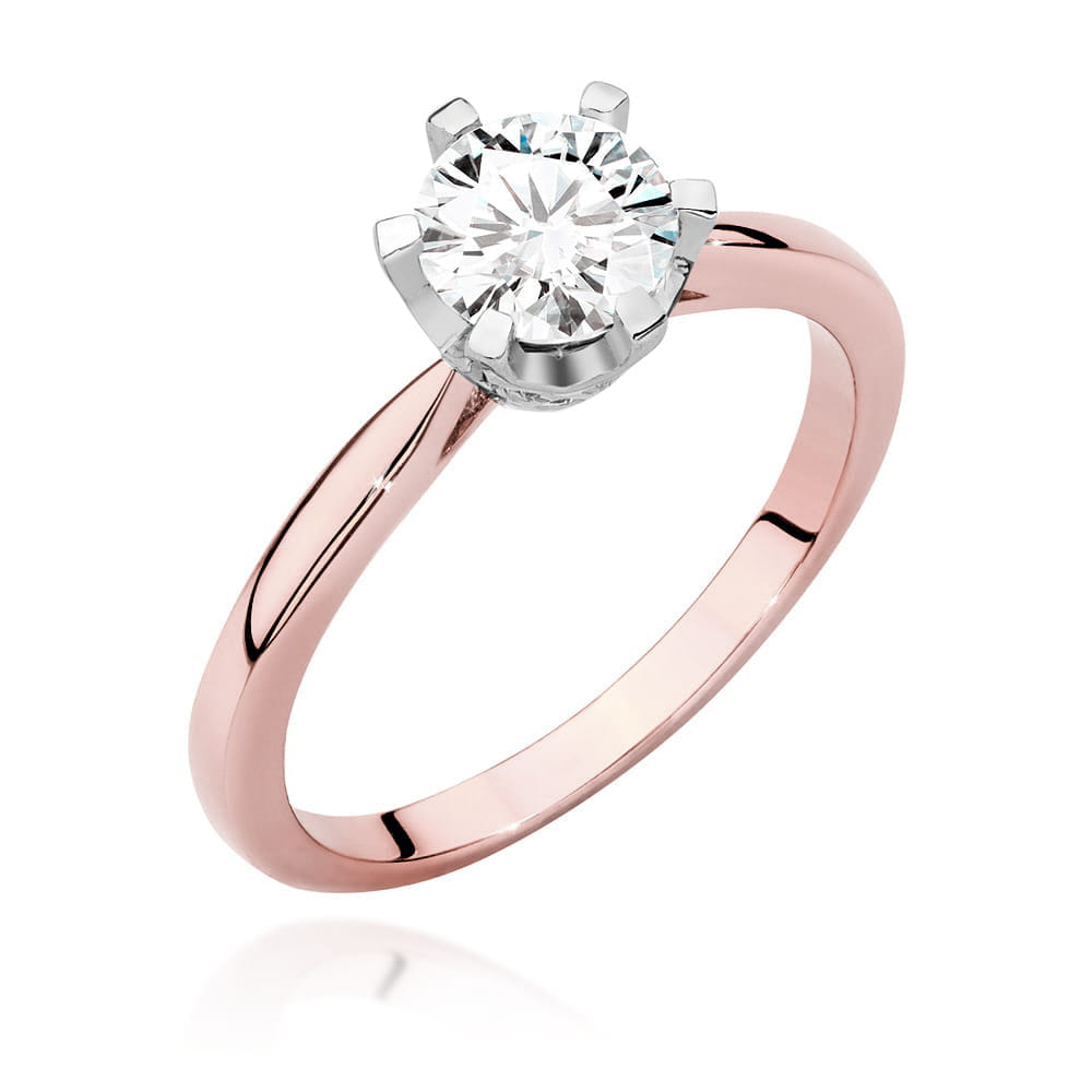 Inel Aur 14K cu Diamante de Laborator 0.76 ct