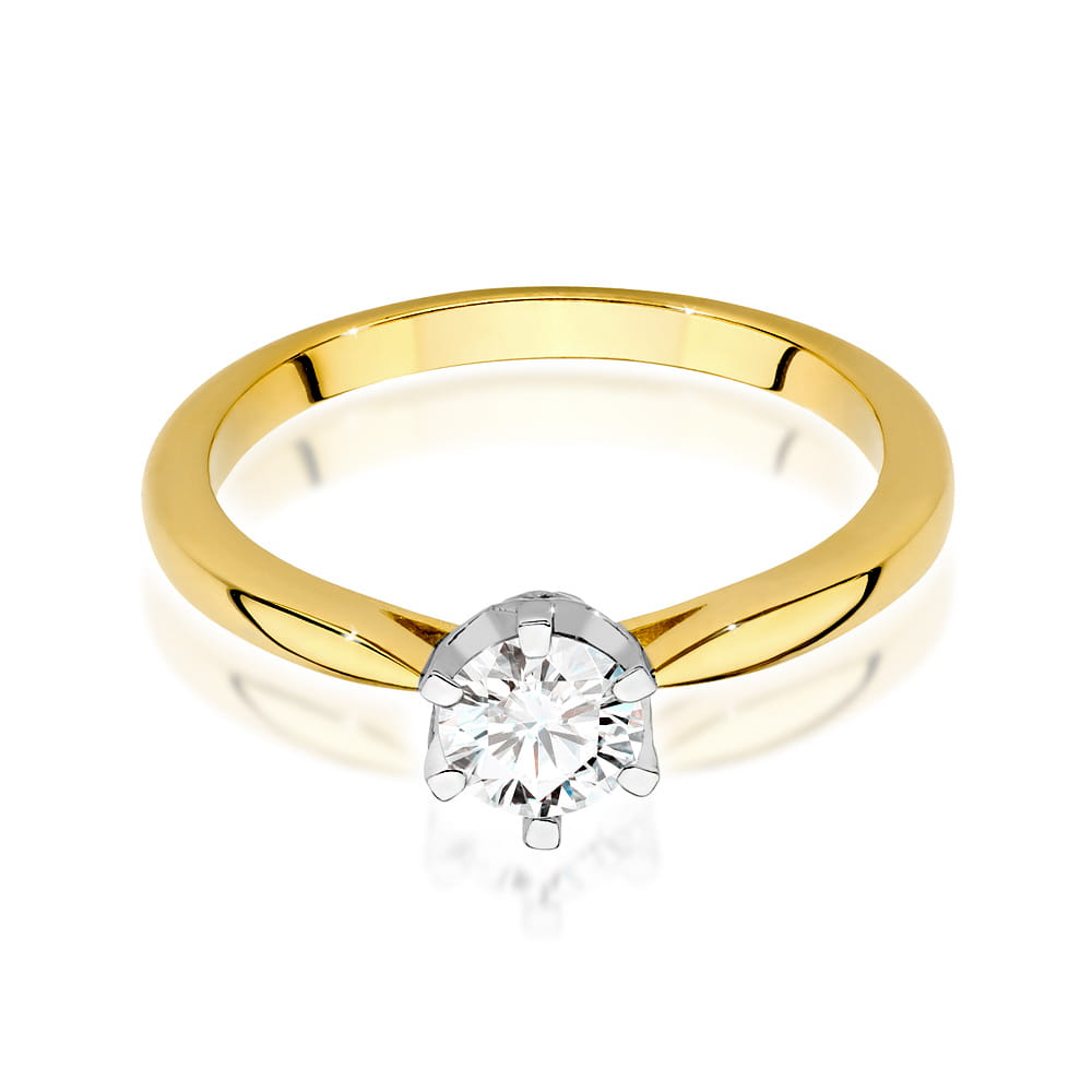 Inel Aur 14K cu Diamante de Laborator 0.56 ct