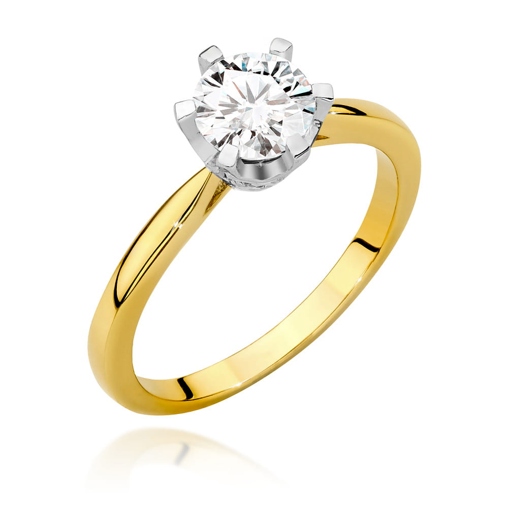 Inel Aur 14K cu Diamante de Laborator 0.76 ct