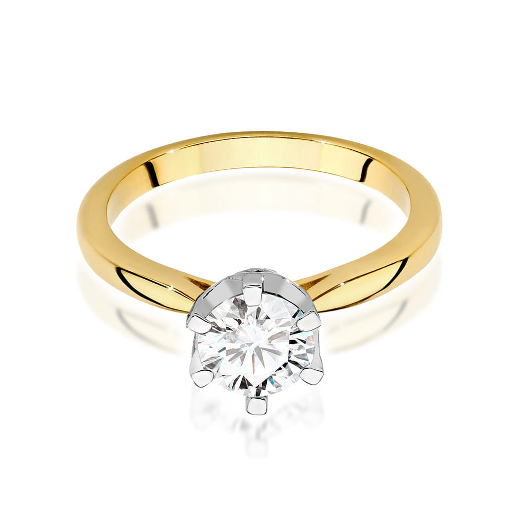 Inel Aur 9K cu Diamante de Laborator 1.06 ct