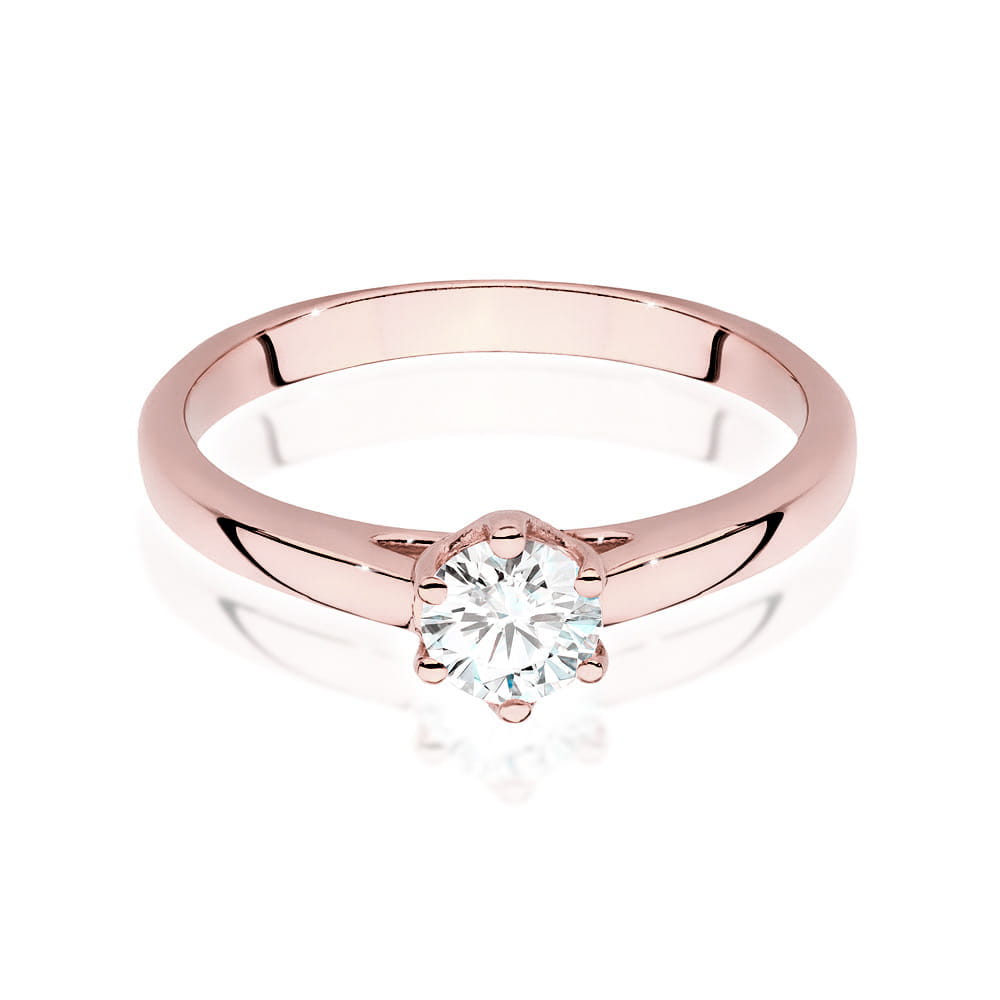 Inel Aur 14K cu Diamante de Laborator 0.40 ct