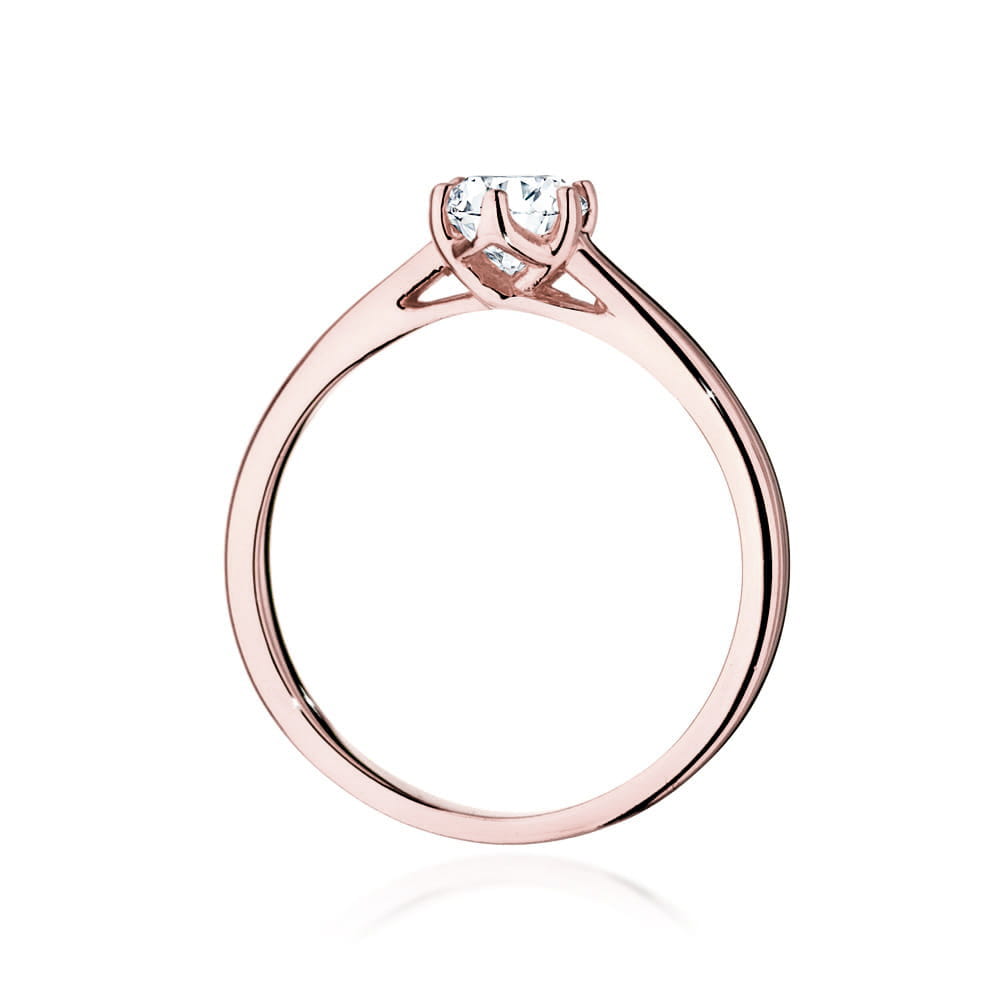 Inel Aur 14K cu Diamante de Laborator 0.40 ct