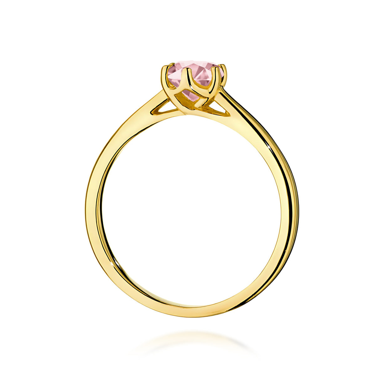 Inel Aur 14K cu Diamant Roz de Laborator 0.50 ct