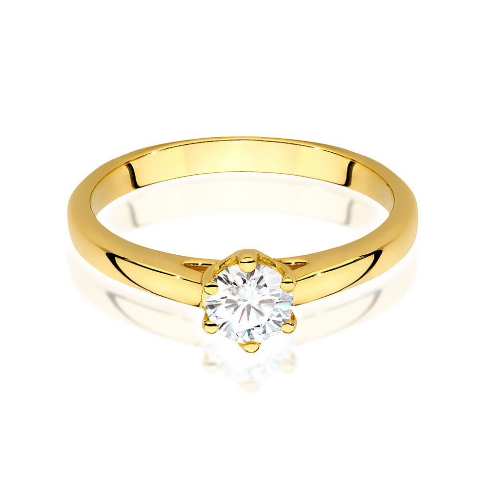 Inel Aur 14K cu Diamante de Laborator 0.40 ct