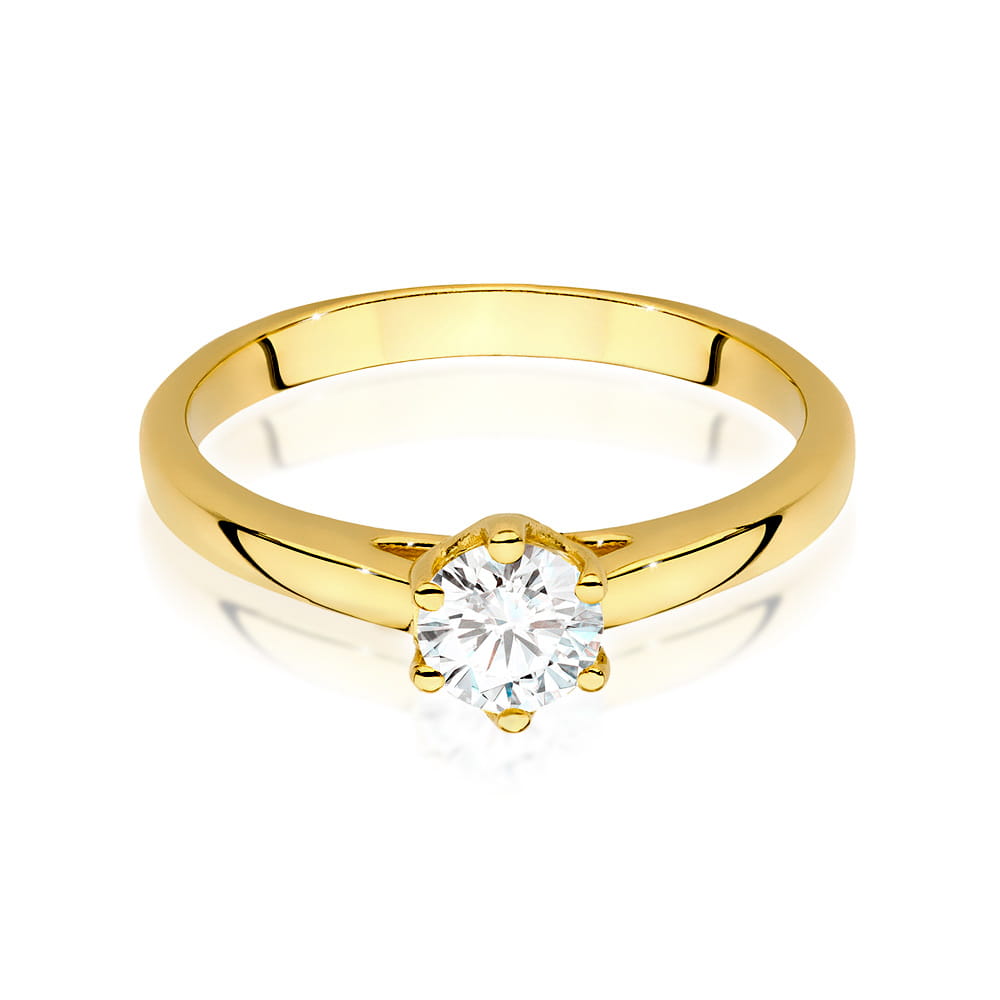 Inel Aur 9K cu Diamant Natural 0.50 ct