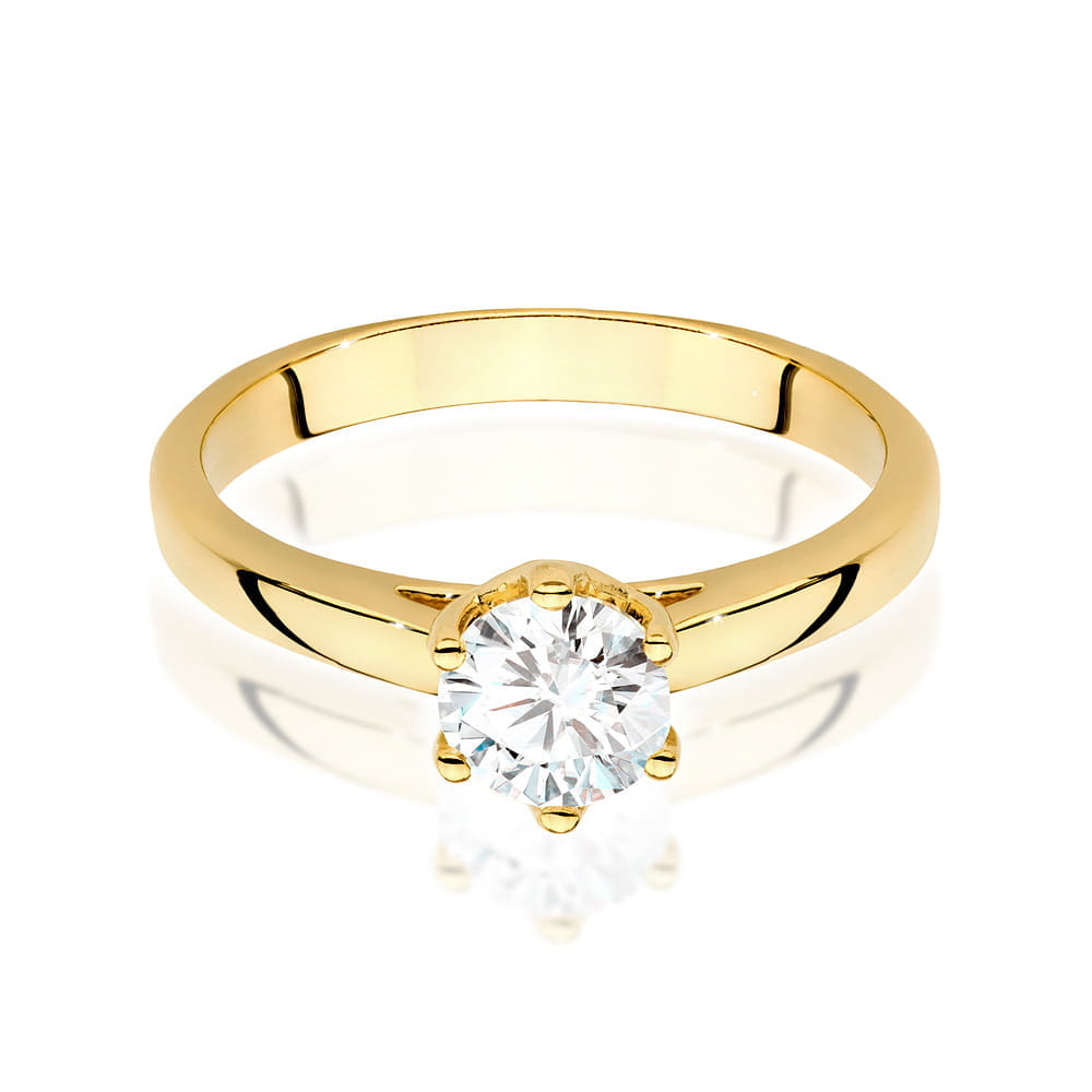 Inel Aur 9K cu Diamant Natural 0.70 ct