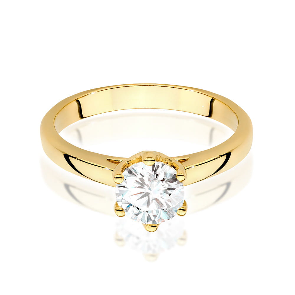 Inel Aur 9K cu Diamant Natural 1.00 ct