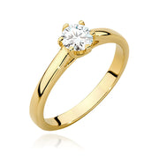 Inel Aur 9K cu Diamant de Laborator 0.40 ct