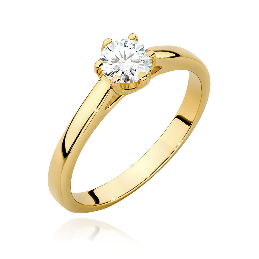 Inel Aur 9K cu Diamant de Laborator 0.40 ct