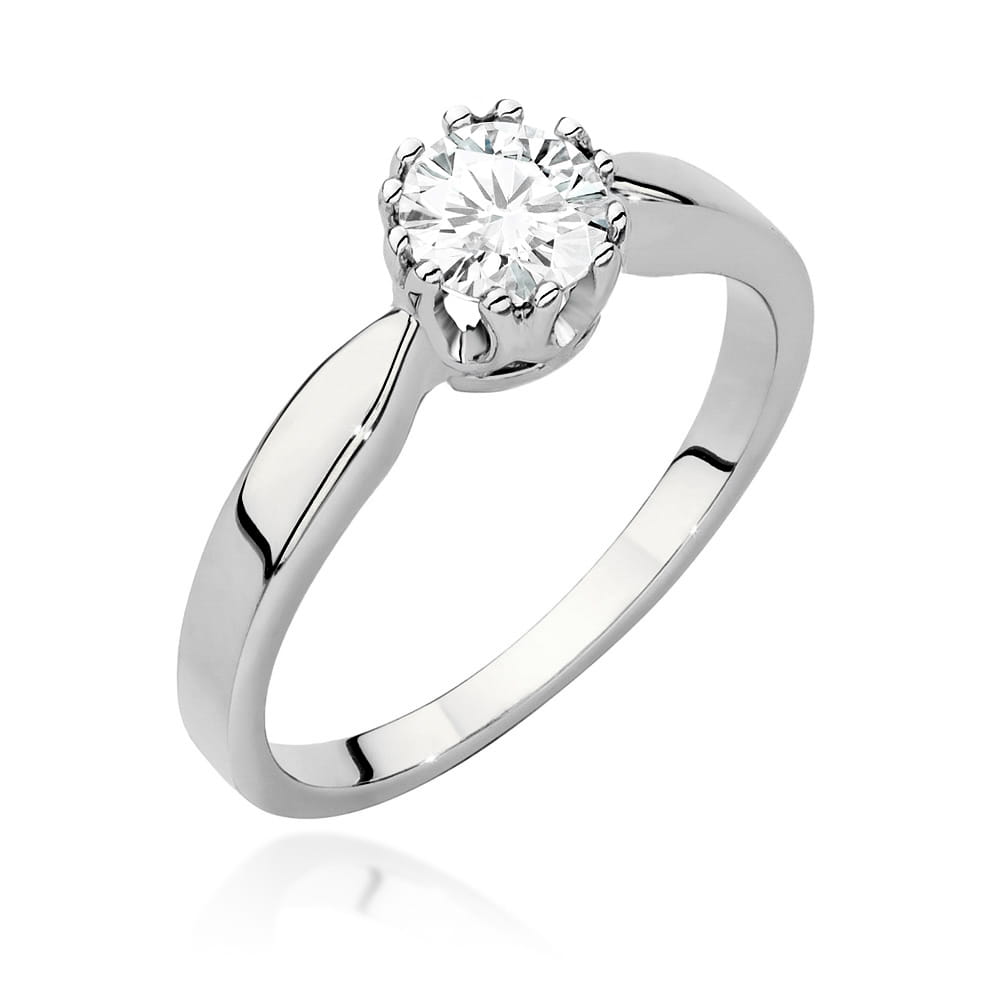Inel Aur 9K cu Diamant Natural 0.50 ct