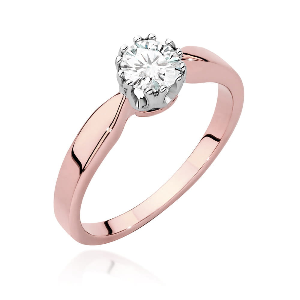 Inel Aur 14K cu Diamante de Laborator 0.40 ct