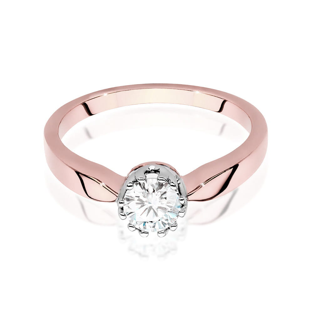 Inel Aur 14K cu Diamante de Laborator 0.40 ct