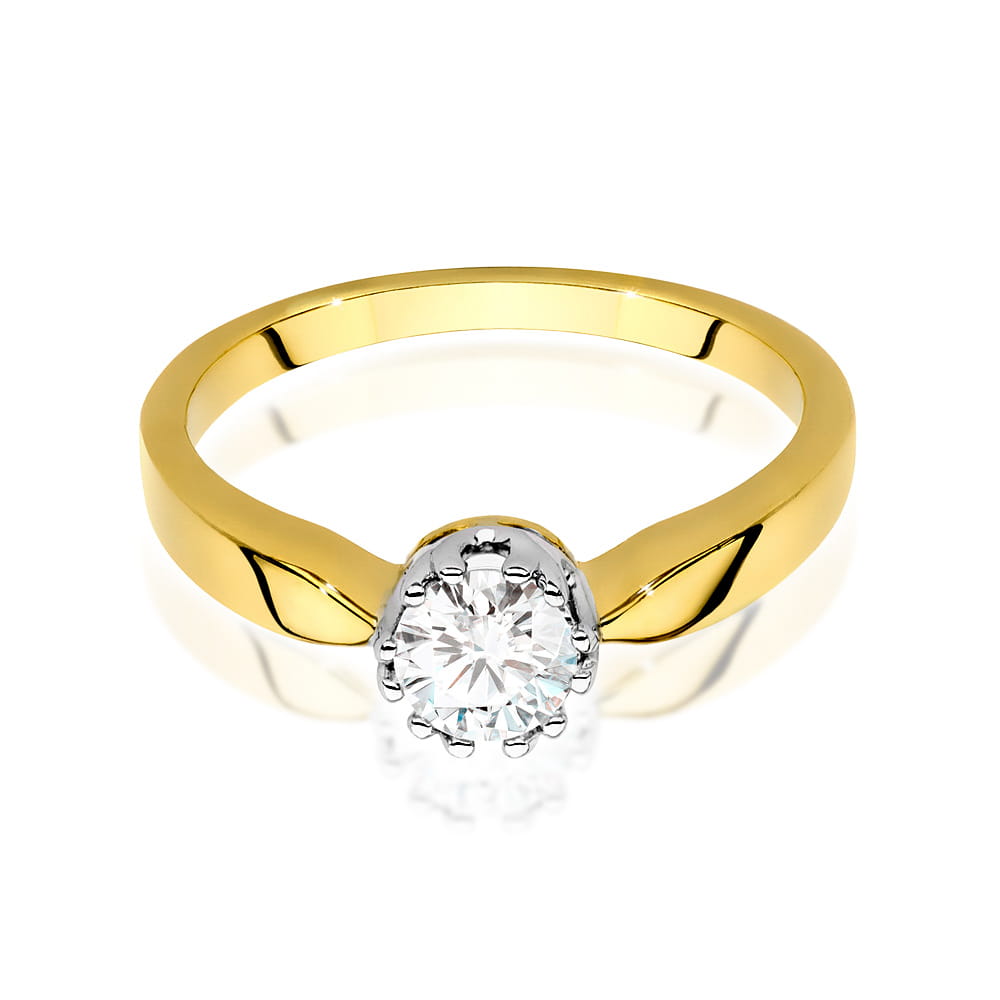 Inel Aur 14K cu Diamante de Laborator 0.40 ct