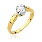 Inel Aur 14K cu Diamant de Laborator 0.50 ct