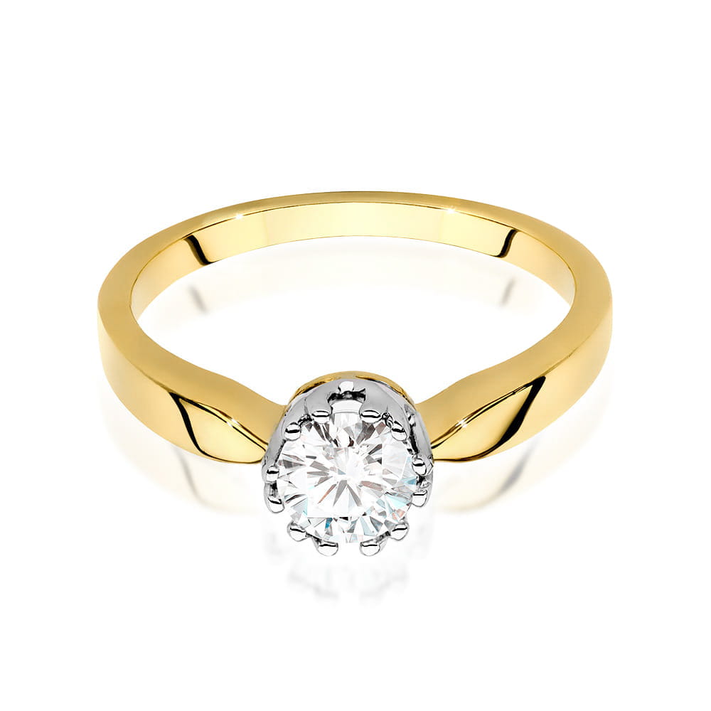 Inel Aur 9K cu Diamant Natural 0.50 ct