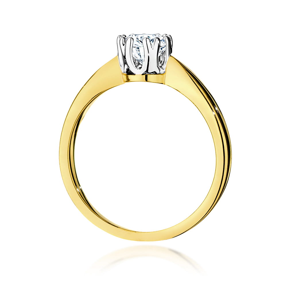 Inel Aur 9K cu Diamant Natural 0.50 ct