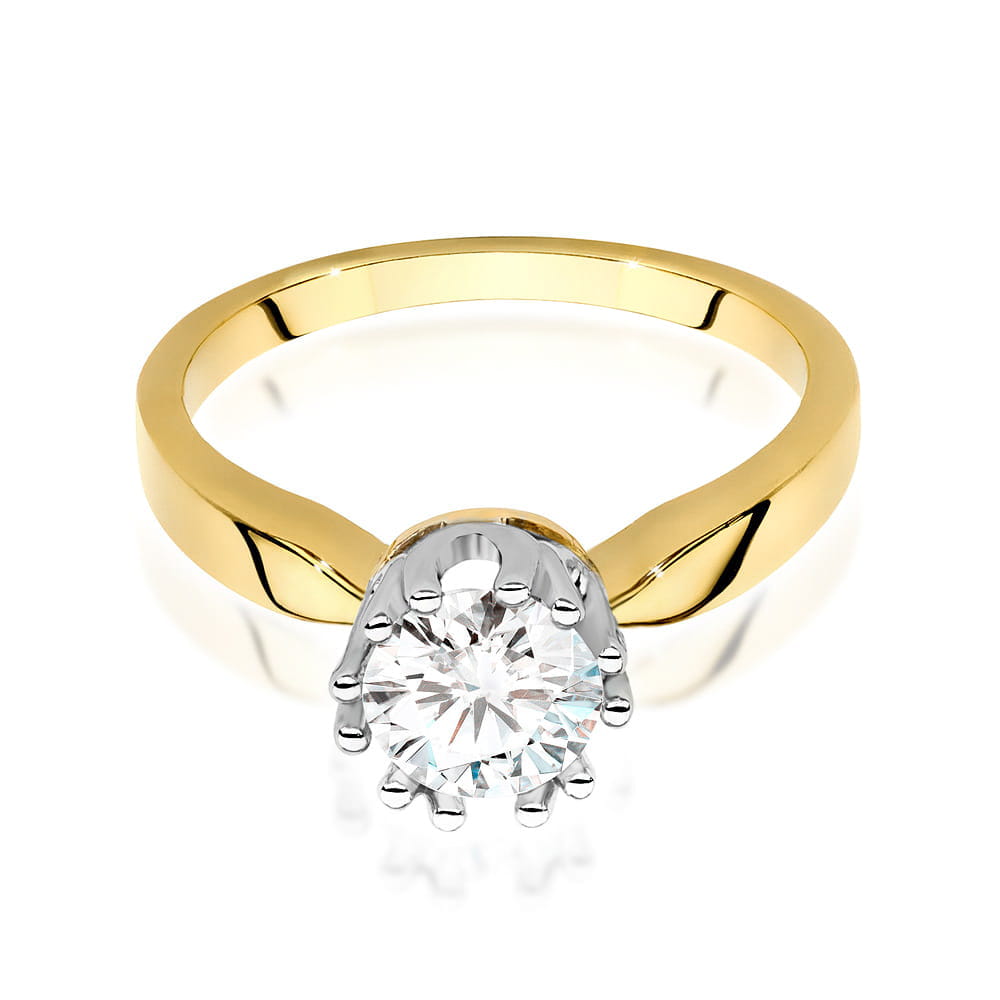 Inel Aur 9K cu Diamant Natural 0.70 ct
