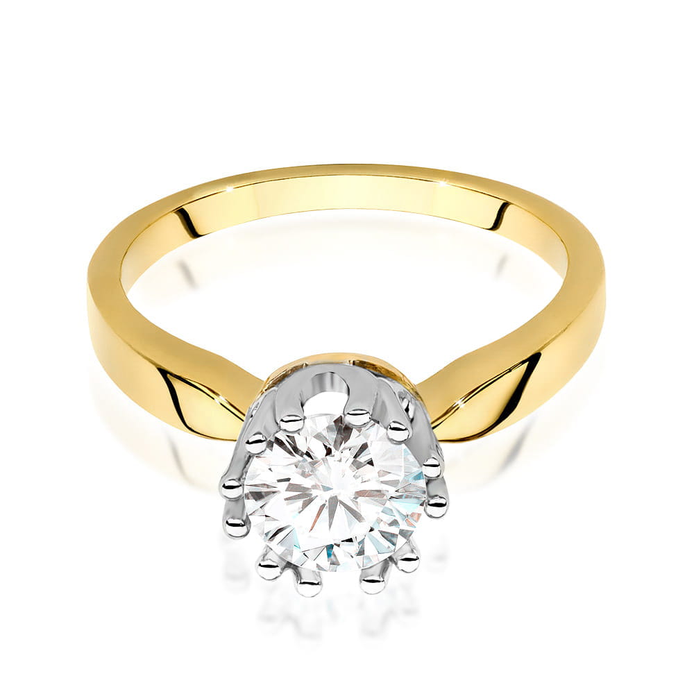 Inel Aur 9K cu Diamant Natural 1.00 ct