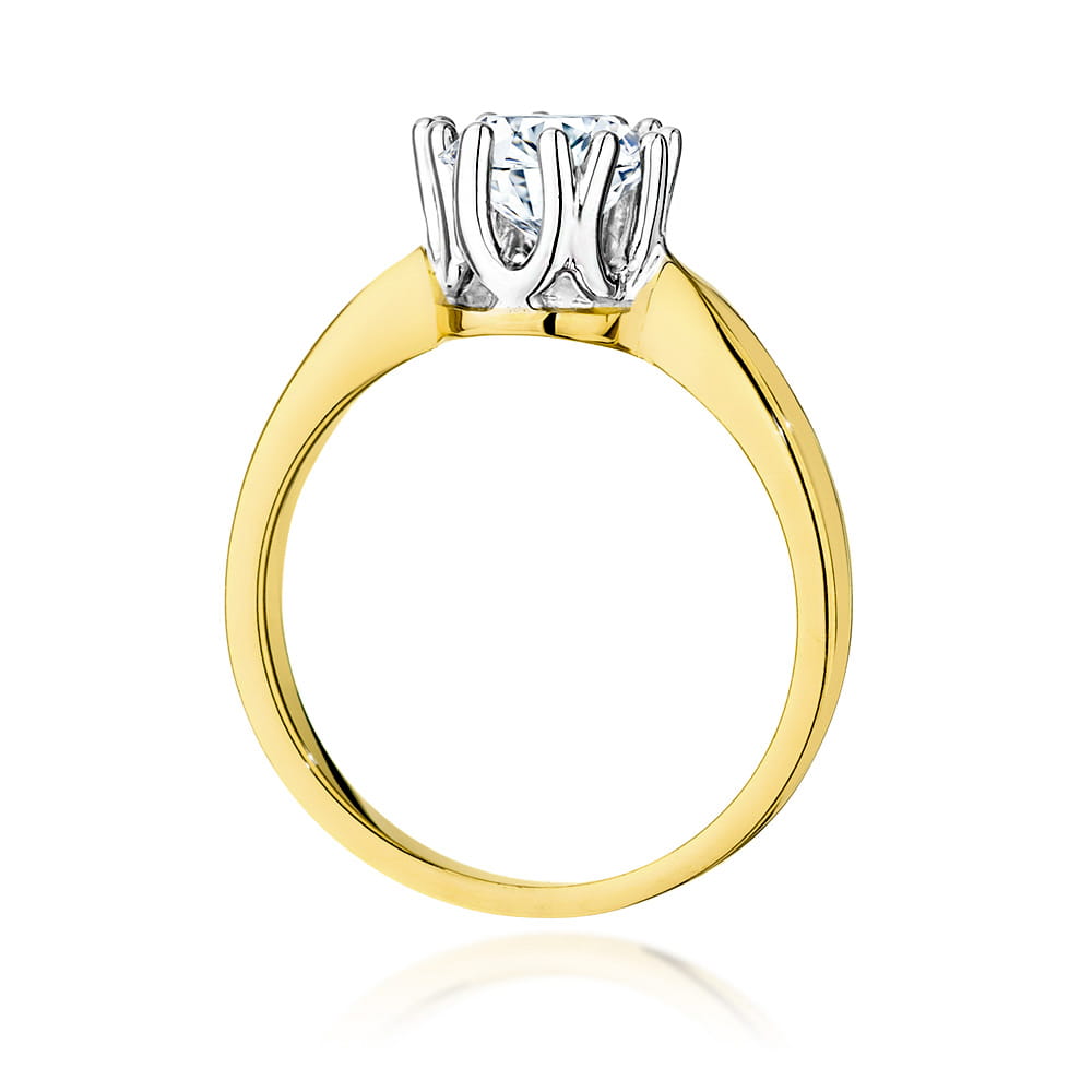 Inel Aur 9K cu Diamant Natural 1.00 ct