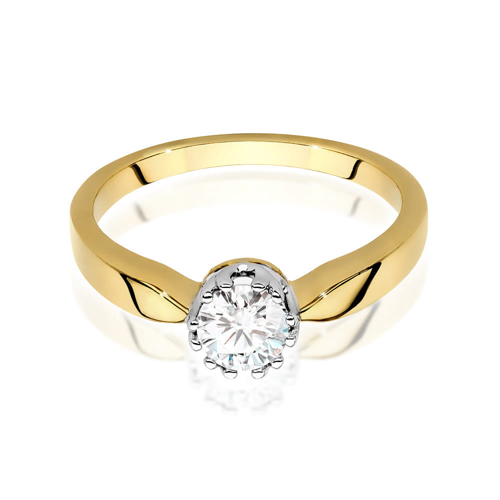 Inel Aur 9K cu Diamant de Laborator 0.40 ct