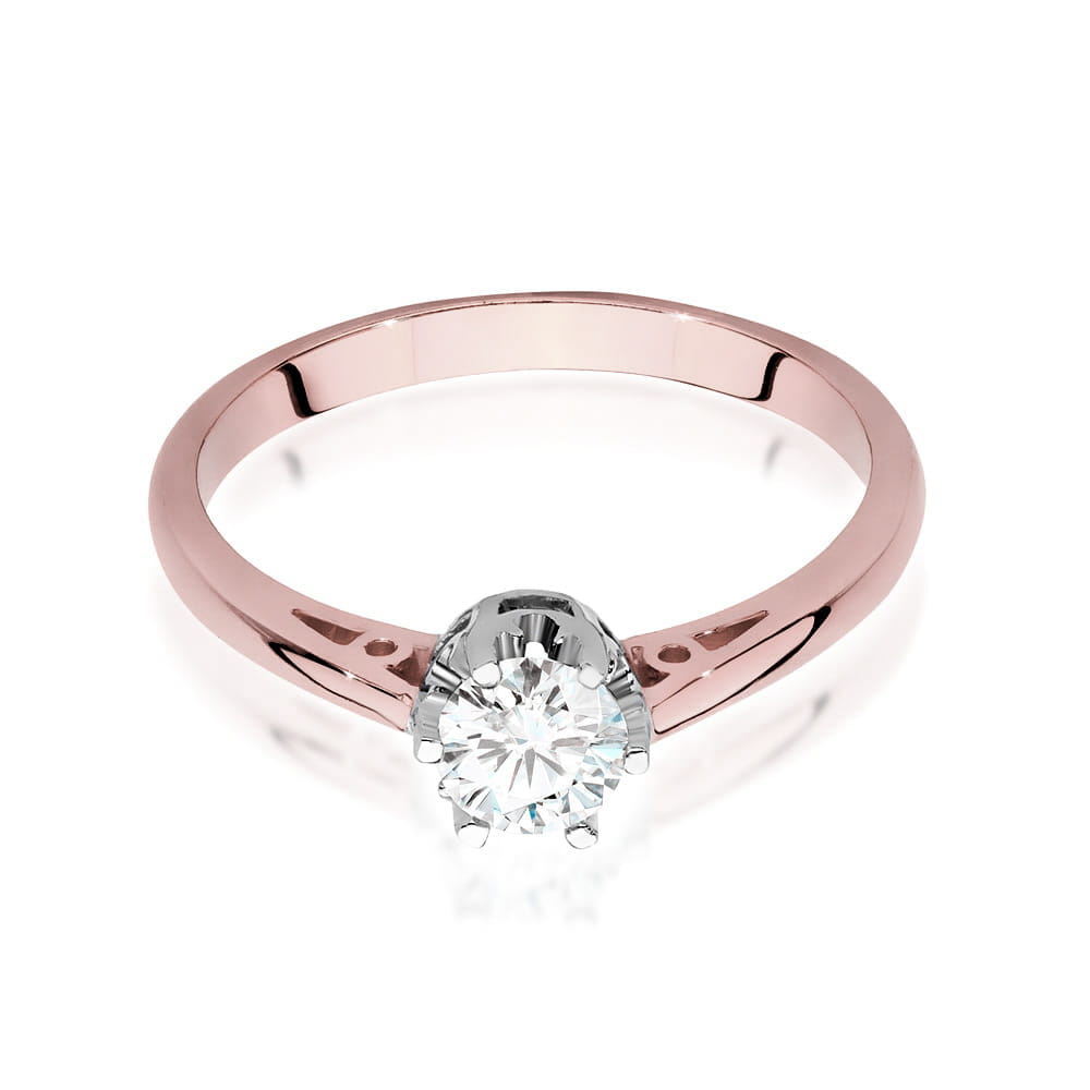Inel Aur 14K cu Diamante de Laborator 0.40 ct
