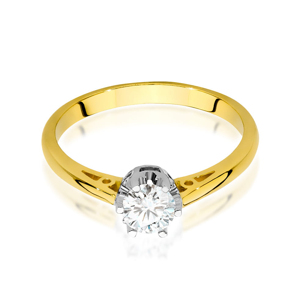 Inel Aur 14K cu Diamante de Laborator 0.40 ct