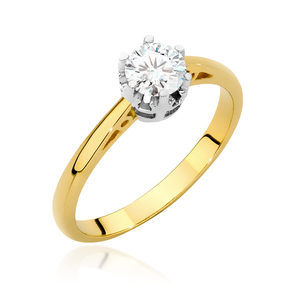 Inel Aur 14K cu Diamante de Laborator 0.50 ct