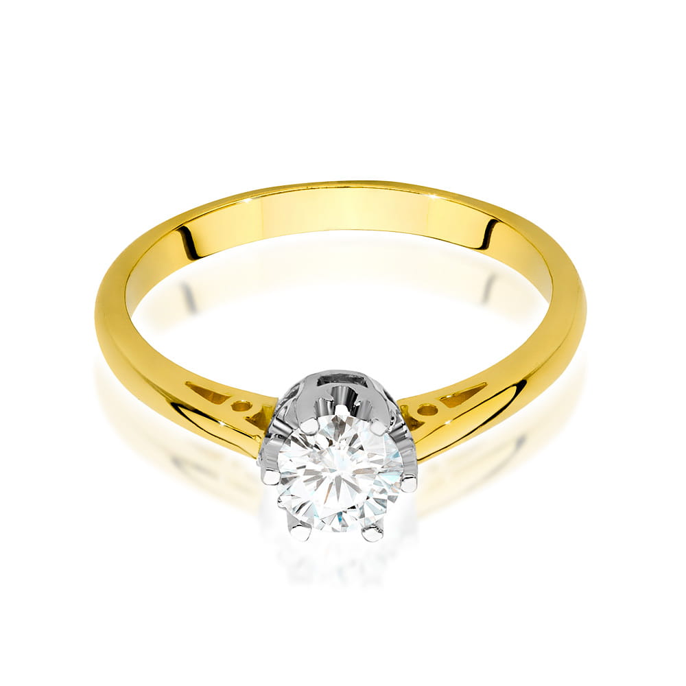 Inel Aur 14K cu Diamante de Laborator 0.50 ct