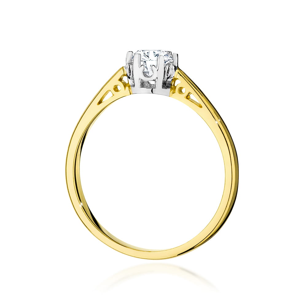 Inel Aur 9K cu Diamant Natural 0.40 ct