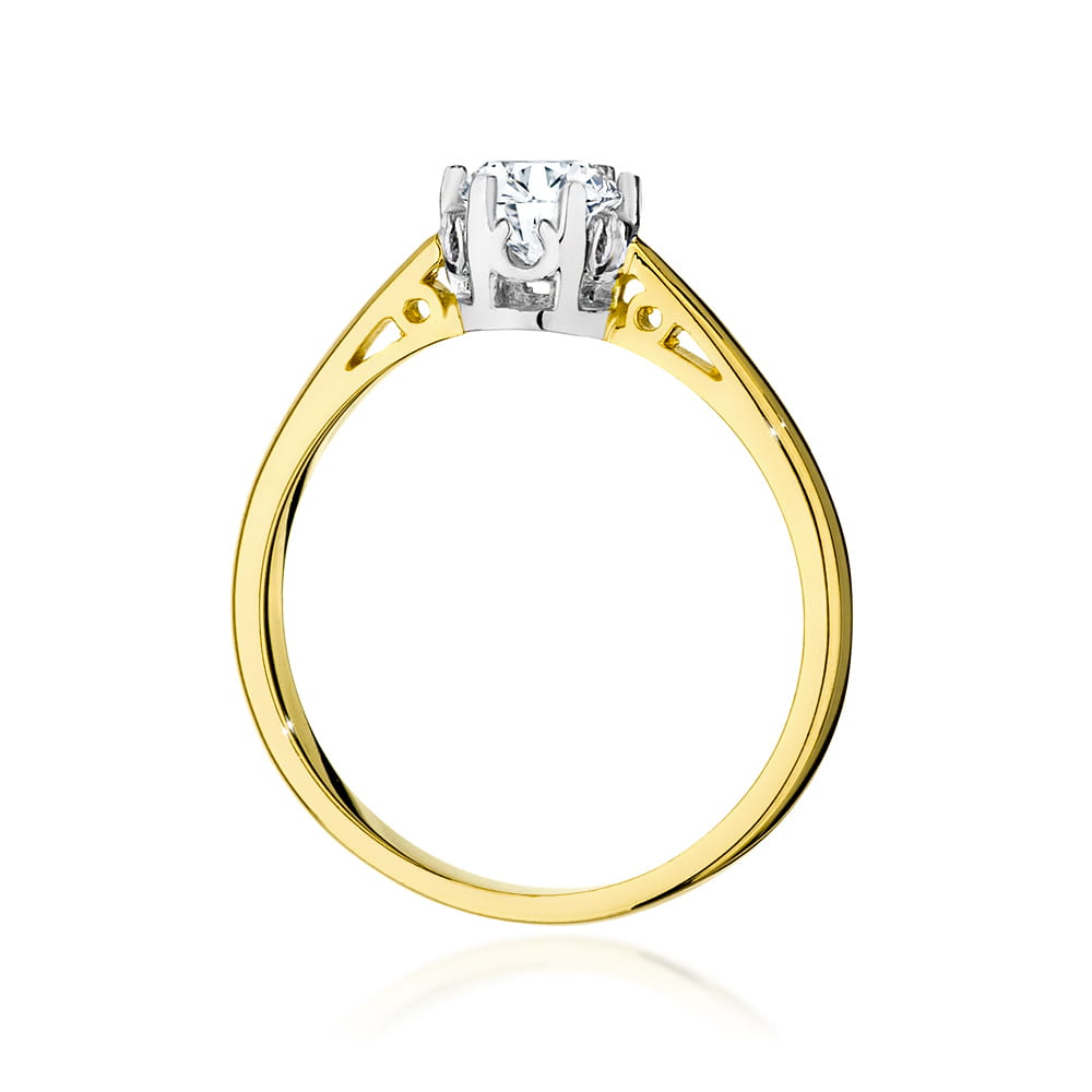 Inel Aur 9K cu Diamant Natural 0.50 ct