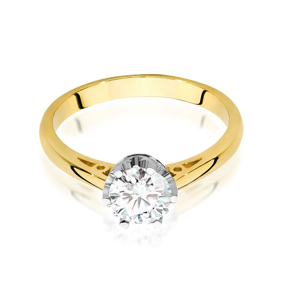Inel Aur 9K cu Diamant Natural 0.70 ct