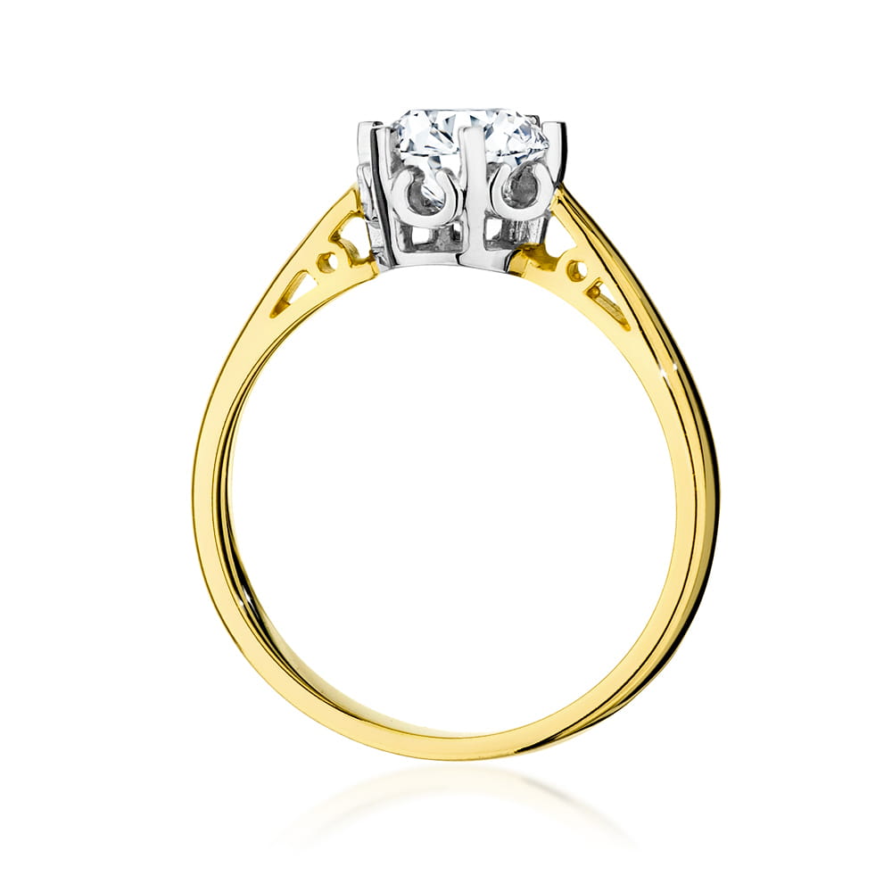 Inel Aur 9K cu Diamant Natural 1.00 ct