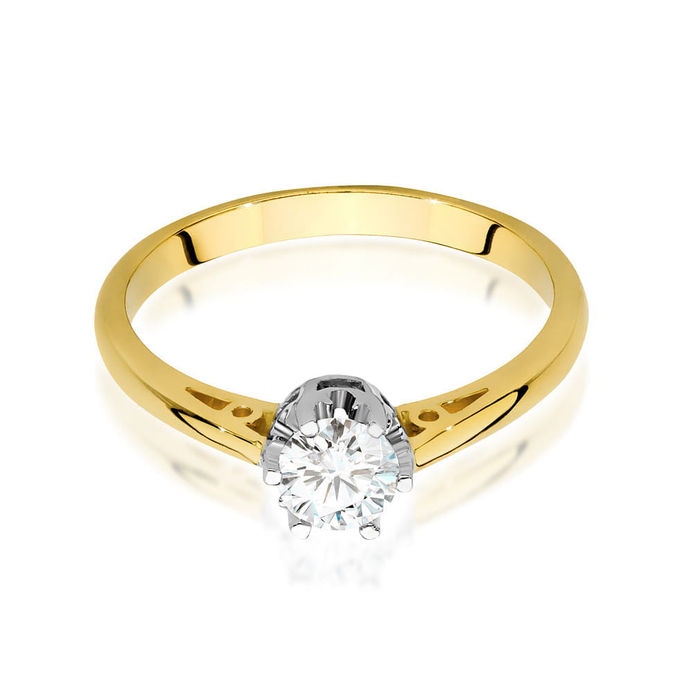Inel Aur 9K cu Diamant de Laborator 0.40 ct