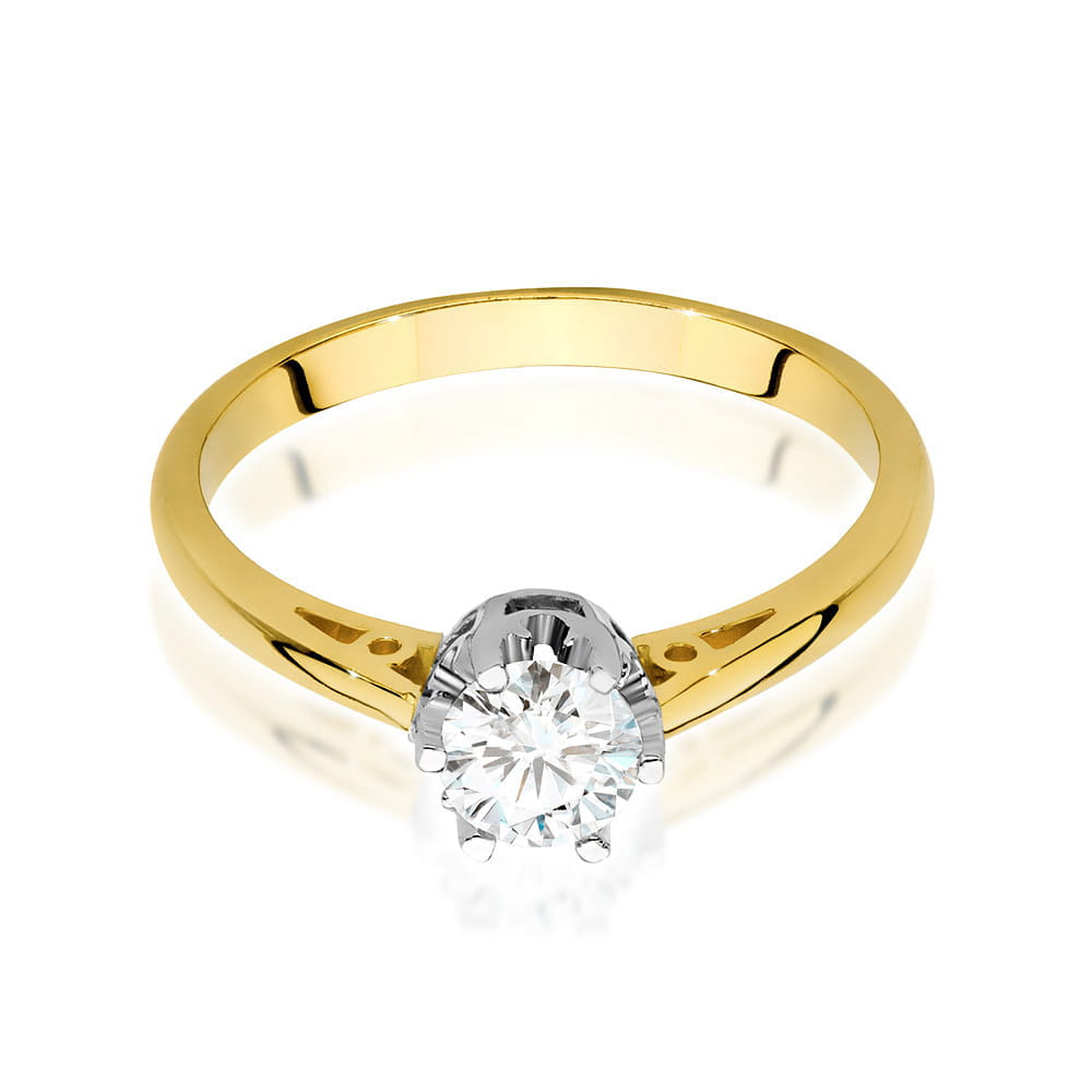 Inel Aur 9K cu Diamant de Laborator 0.50 ct
