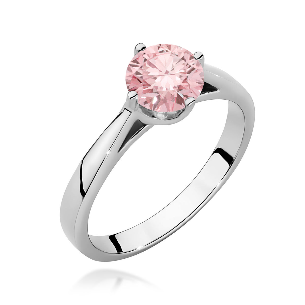 Inel Aur 14K cu Diamant Roz de Laborator 1.00 ct