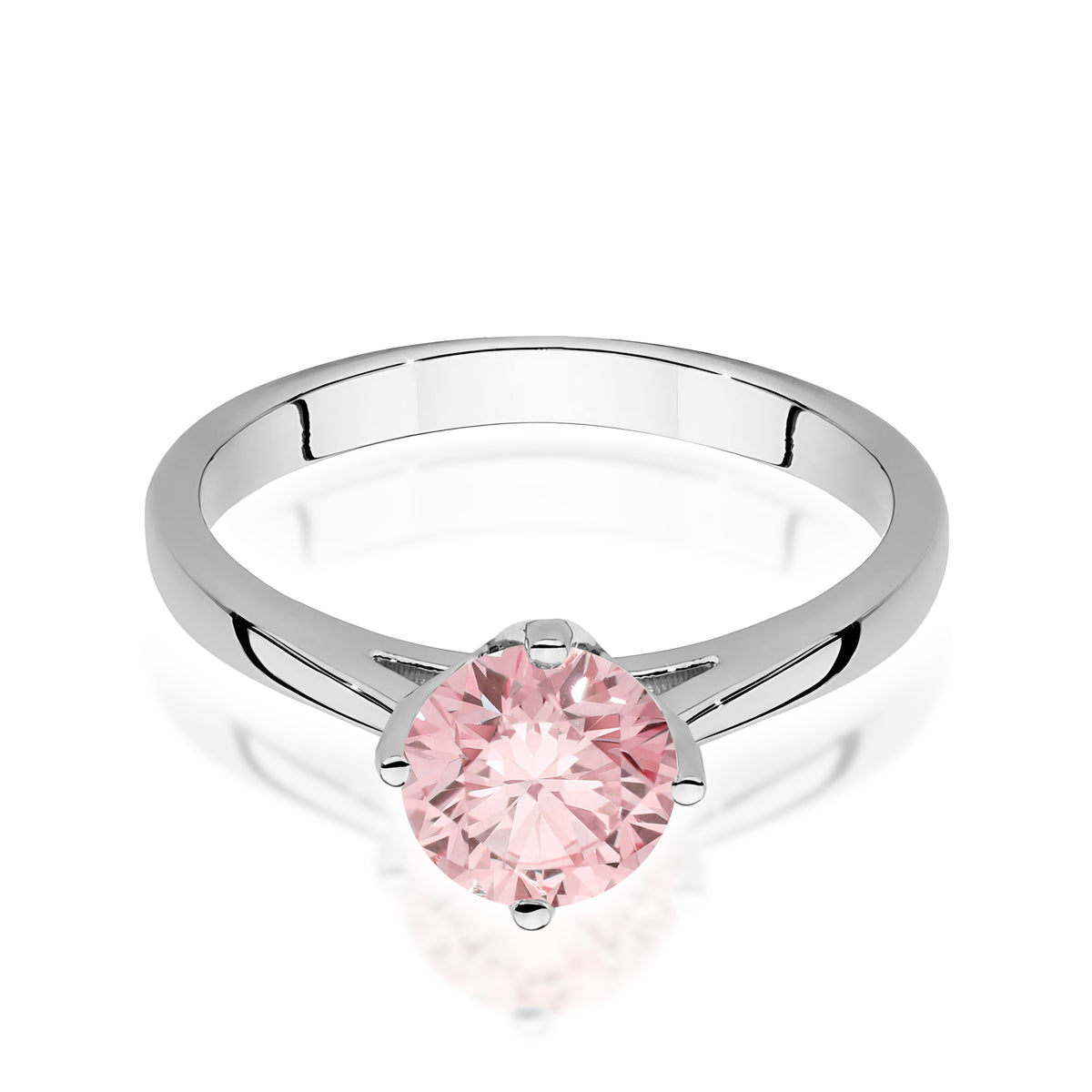 Inel Aur 14K cu Diamant Roz de Laborator 1.00 ct