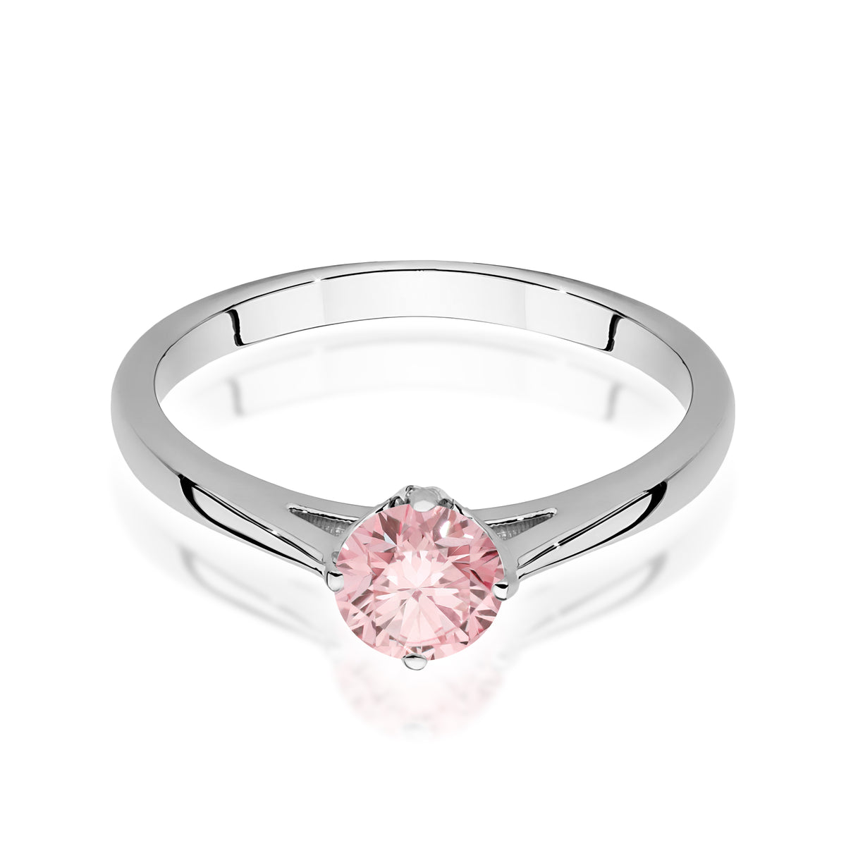 Inel Aur 9K cu Diamant Roz de Laborator 0.50 ct