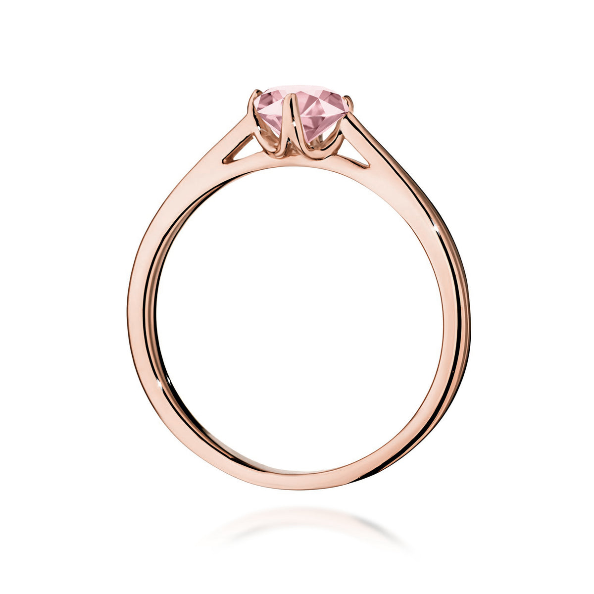 Inel Aur 14K cu Diamant Roz de Laborator 0.50 ct