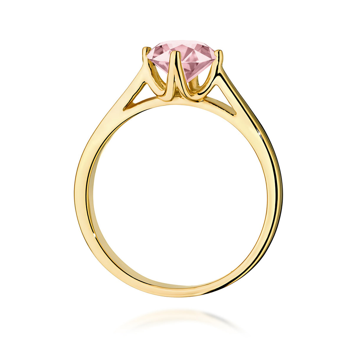 Inel Aur 14K cu Diamant Roz de Laborator 1.00 ct