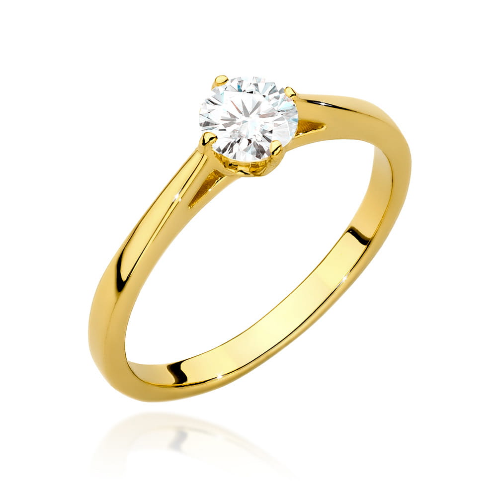 Inel Aur 14K cu Diamante de Laborator 0.40 ct