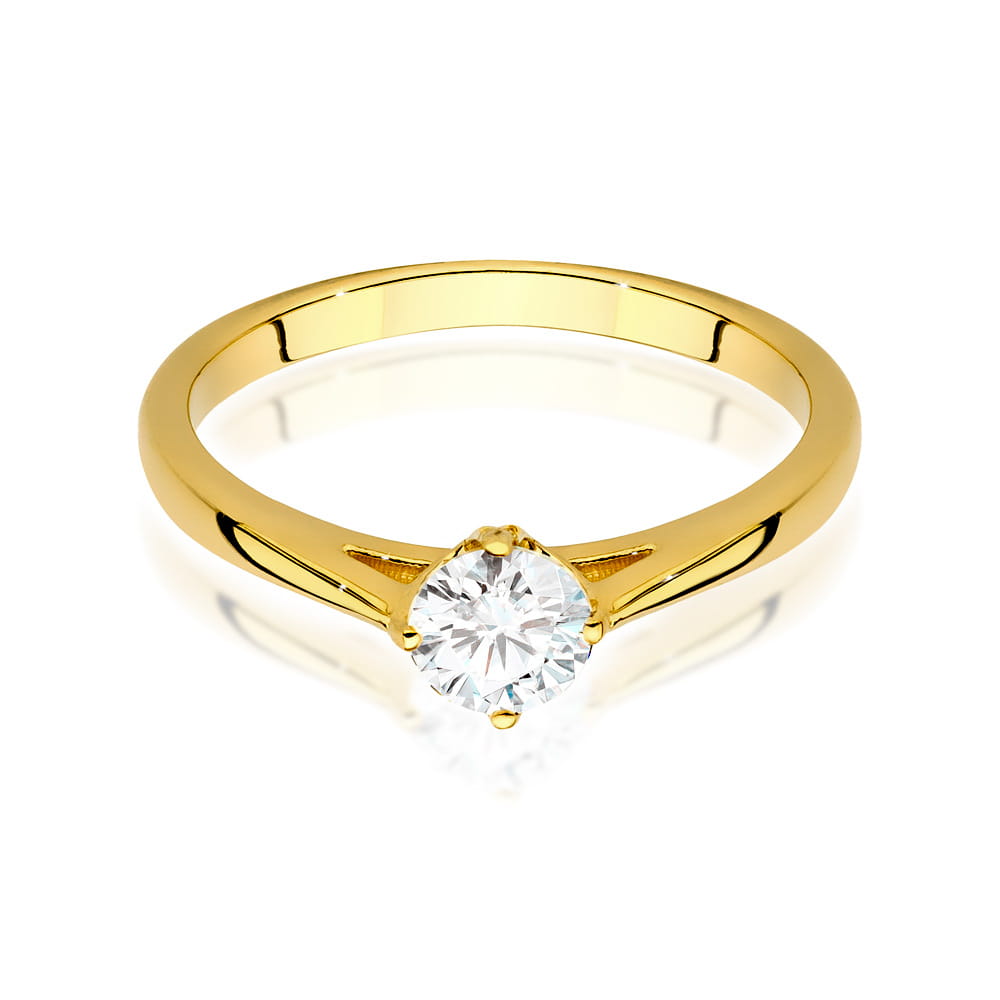 Inel Aur 14K cu Diamante de Laborator 0.40 ct