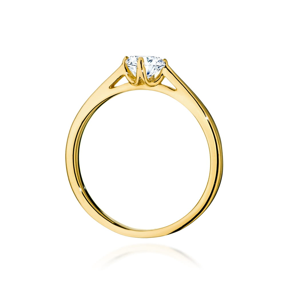 Inel Aur 9K cu Diamant Natural 0.40 ct