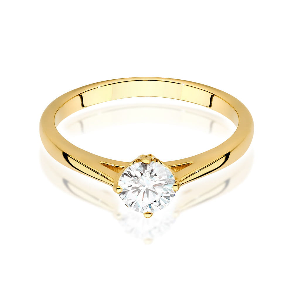 Inel Aur 9K cu Diamant Natural 0.50 ct