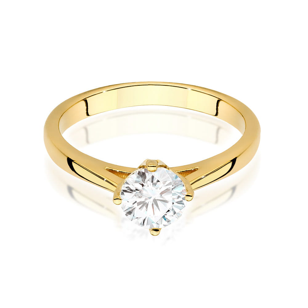 Inel Aur 9K cu Diamant Natural 0.70 ct
