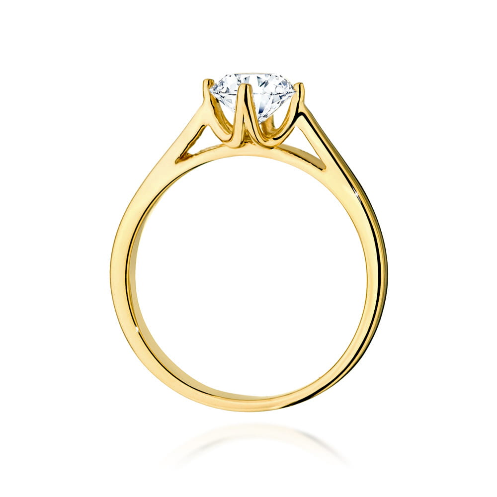 Inel Aur 9K cu Diamant Natural 0.70 ct