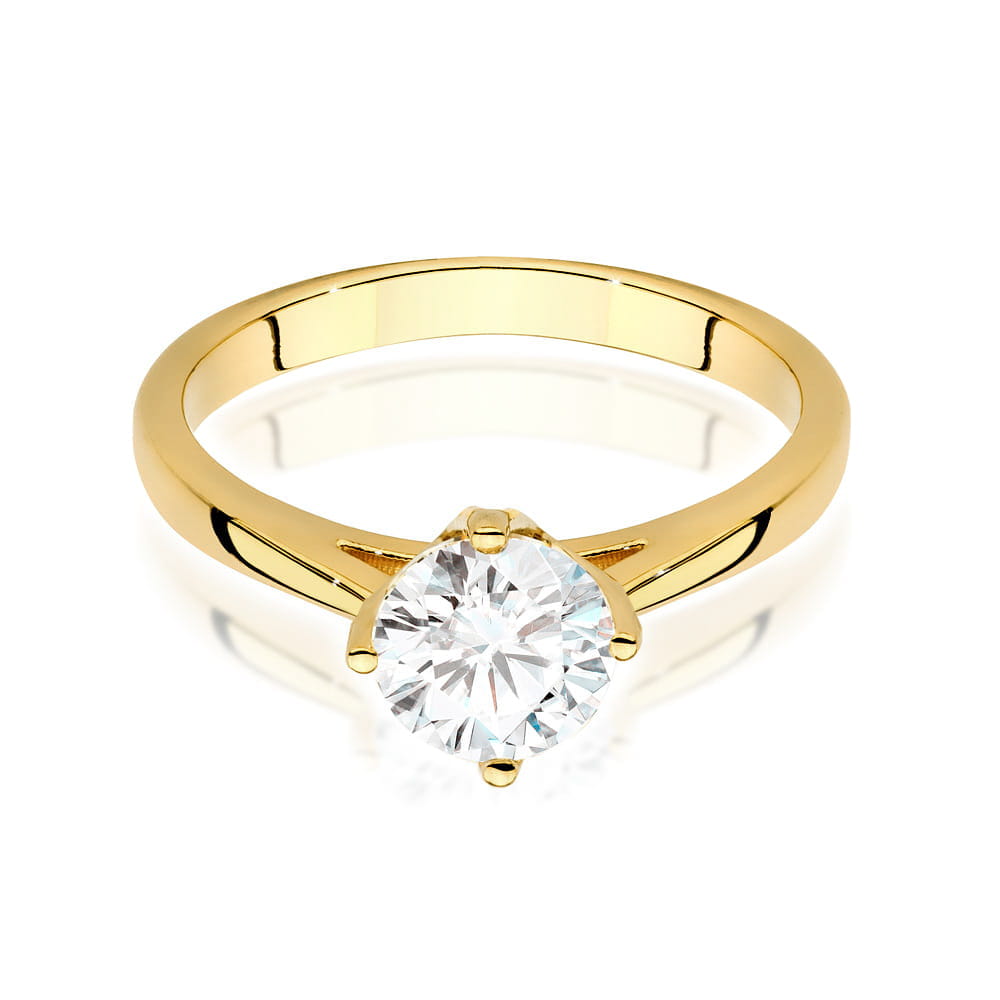 Inel Aur 9K cu Diamant Natural 1.00 ct