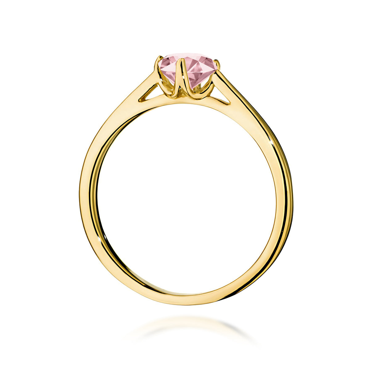 Inel Aur 9K cu Diamant Roz de Laborator 0.50 ct