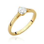 Inel Aur 9K cu Diamant de Laborator 0.40 ct